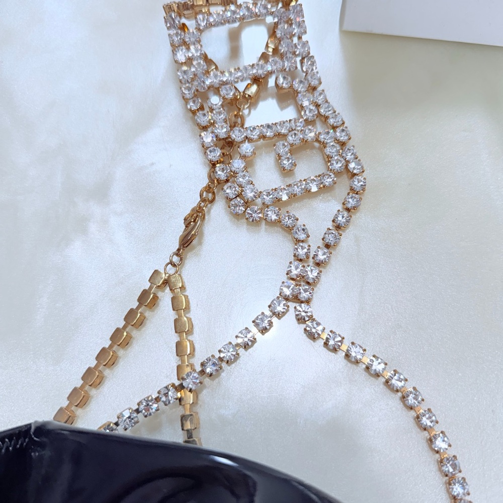 GCDS Crystal Latex Bra Bralette Embellished - Picture 8 of 14